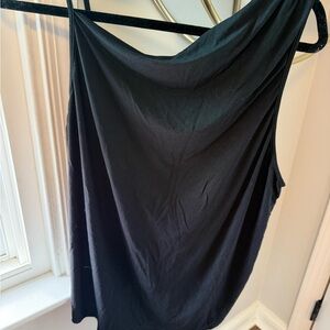 Lululemon Black Sleeveless Drape Top